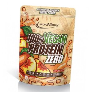 Протеїн IronMaxx 100 % Vegan Protein Zero 500 g /16 servings/ Peach