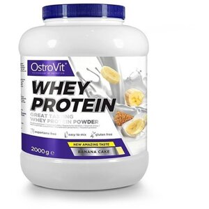 Протеїн OstroVit Whey Protein 2000 g /66 servings/ Banana Cake