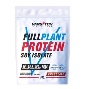 Протеїн Vansiton Full Plant Protein Soy Isolate 900 g /30 servings/ Chocolate