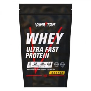 Протеїн Vansiton Whey Ultra Fast Protein 450 g /15 servings/ Banana