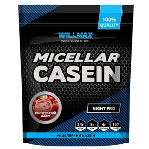 Протеїн Willmax Micellar Casein 900 g /30 servings/ Strawberry Jam