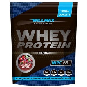 Протеїн Willmax Whey Protein 65 1000 g /25 servings/ Wild Berry