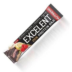 Протеїновий батончик Nutrend Excelent Protein bar 85 g Lemon Curd Raspberry Cranberry in Milk Chocolate