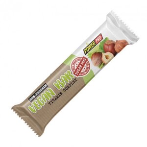 Протеїновий батончик Power Pro Вуглеводно-протеїновий батончик 32% Vegan Bar Sugar Free 60 g Nuts and Dried Fruits