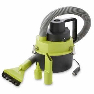 Пилосос автомобільний для сухого та вологого прибирання Dry Vacuum 8917 Black/Green CNV