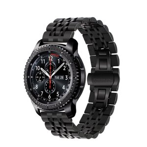 Ремінець BeWatch classic сталевий Link Xtra для Samsung Gear S3 Black (1021401)