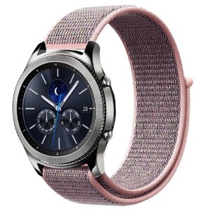 Ремінець BeWatch для Samsung Galaxy Watch 42| Galaxy Watch 3 41 | Active | Active 2 нейлоновий 20мм липучка Рожевий