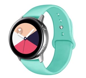 Ремінець BeWatch для Samsung Galaxy watch Active | Active 2 40 | Active 2 44 силіконовий 20мм М'ятний (1010397)