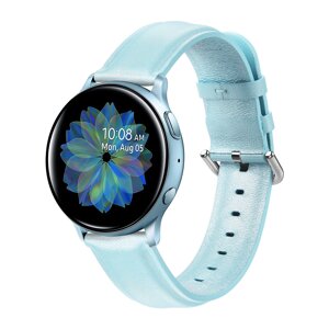 Ремінець BeWatch шкіряний 20мм для Samsung Active| Active 2 | Galaxy watch 42mm М'ятний (1210197. S)