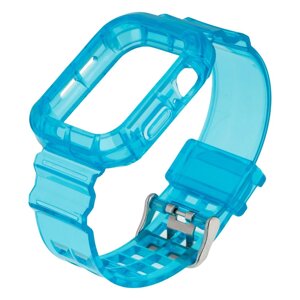 Ремінець для Apple Watch Band Color Transparent + Protect Case 38 / 40mm Sea Blue