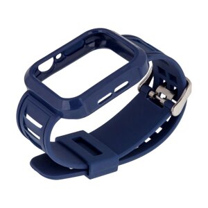 Ремінець для Apple Watch Band Silicone Shine + Protect Case 42 / 44mm Midnight Blue