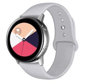 Ремінець силіконовий BeWatch для Samsung Galaxy watch Active | Active 2 42 | Active 2 44мм Сірий (1010304)