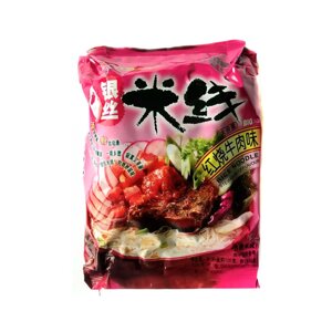 Рисова Локшина Hezhong Rice Noodle Flavor зі смаком тушкованою яловичини 105р (15475)