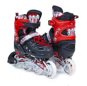 Роликові ковзани Scale Sports 34-37 Red (1352221228-M)