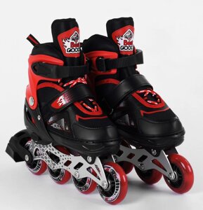 Роликові ковзани світло на передньому колесі Best Roller PU колеса 30-33 Red/Black (98927)