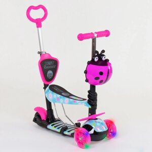 Самокат 5в1 Best Scooter (PU колеса з підсвічуванням ) Абстракція Multicolor (84215)