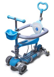 Самокат Scale Sports Smart 5 в 1 PU колеса Blue (1713425460)