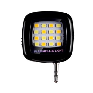 Selfie спалах Lesko 16LED Black (3968-11289)