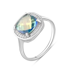 Серебряное кольцо SilverBreeze с мистик топазом 3.316ct (2100034) 18.5