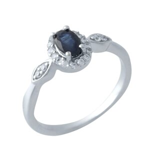 Серебряное кольцо SilverBreeze с натуральным сапфиром 0.858ct (1971215) 18.5 размер