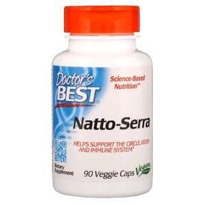 Серрапептаза Doctor's Best Natto-Serra 90 Caps DRB-00294