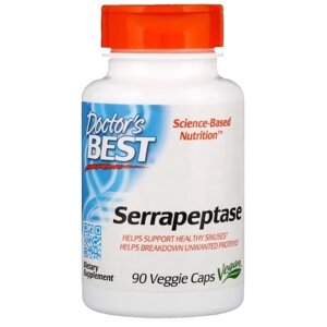 Серрапептаза Doctor's Best Serrapeptase 40,000 SPU 90 Caps DRB-00149