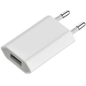 Мережеве зарядний пристрій Apple iPod/iPhone (1USBx1A) 1000mAh White (D02089)