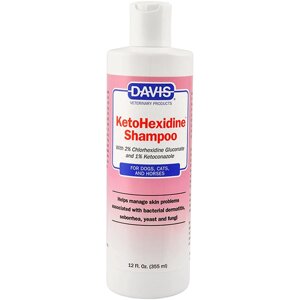 Шампунь Davis KetoHexidine Shampoo з хлоргексидином та кетоконазолом для собак та котів із захворюваннями шкіри 355 мл
