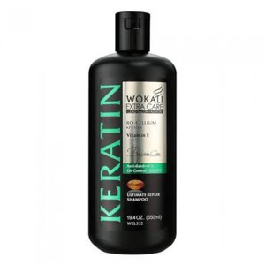 Шампунь для волосся Проти лупи Wokali Keratin Ultimate Repair Shampoo 550мол