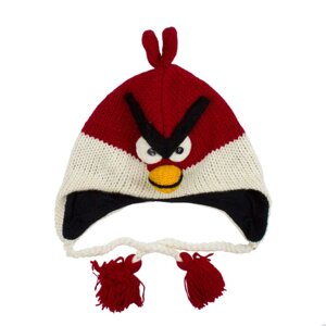 Шапка з вушками дитяча Kathmandu Animals Angry bird Оne size Червоний (23040)