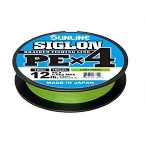 Шнур Sunline Siglon PE х4 300m ( салат. 1.7/0.223mm 30lb/13.0kg