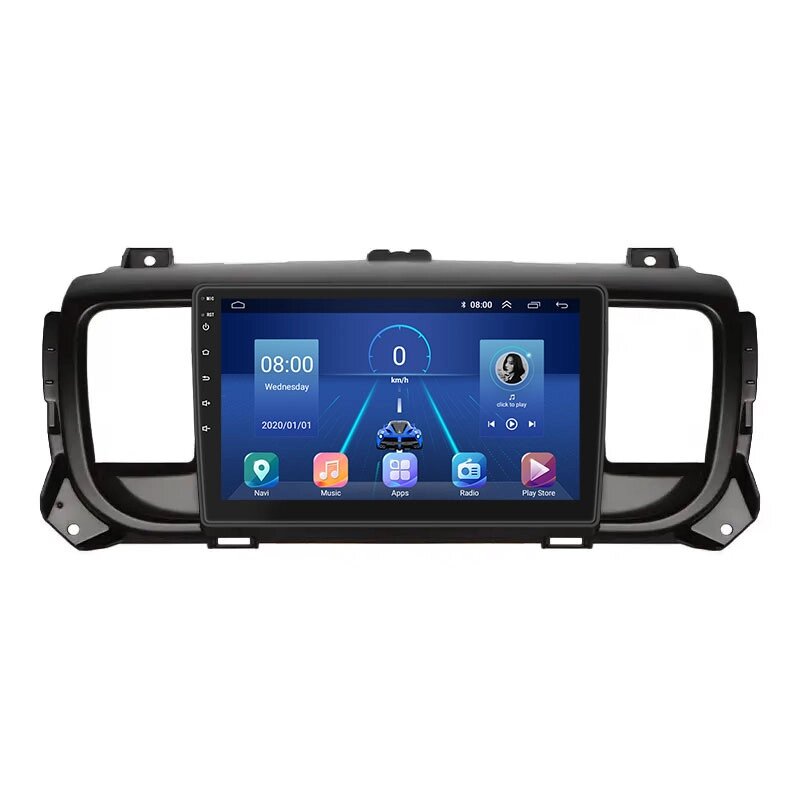 Штатна магнітола Lesko для Citroen SpaceTourer I 2016-н. в. 9" 6/128Gb 4G Wi-Fi GPS Top (11183-68467) від компанії Лізок - фото 1