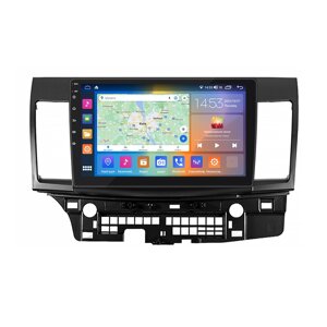 Штатна магнітола Lesko 10" Mitsubishi Lancer X 2007-2010 4/64Gb CarPlay 4G Wi-Fi GPS Prime (6104-47858)