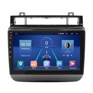 Штатна магнітола Lesko 9" Volkswagen Touareg II Рестайлінг 2014-2018 4/32Gb 4G Wi-Fi GPS Top (9936-46740)