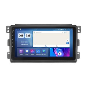 Штатна магнітола Lesko для Smart Fortwo 451 2007-2010 9" 2/32Gb CarPlay 4G Wi-Fi GPS Prime (12577-75595)