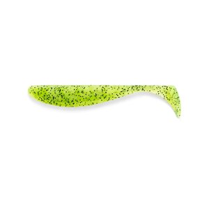 Силікон FishUp Wizzle Shad 5"055 Chartreuse/Black (10089116)