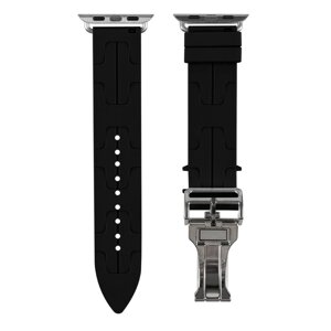 Силіконовий ремінець Hermes Apple Watch 41/40/38 мм Black