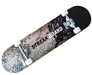 Скейтборд дерев'яний Sport Series StreakBoard 78 х 20 см Black and white (129436502)