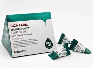 Скраб для обличчя Farmstay Cica Farm Baking Powder Pore Scrub з азіатською центелою 25 шт по 7г