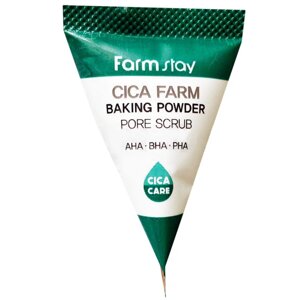 Скраб для обличчя з содою і центеллою азіатської Farmstay Cica Farm Baking Powder Pore Scrub 7 г 8800000003354