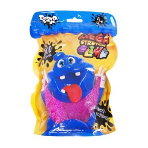 Слайм Dankotoys Mega Stretch Slime 500 г укр рожевий (SLM-12-01U)