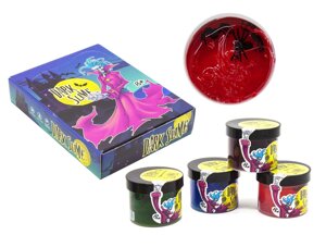 Слайм Strateg Dark slime з декором 100 г (71829)