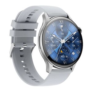 Смарт годинник круглий Hoco Y10 Pro AMOLED Silver