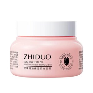 Пом'якшуючий крем для проблемної шкіри із рожевою водою Zhiduo Rose Essential Oil 120g