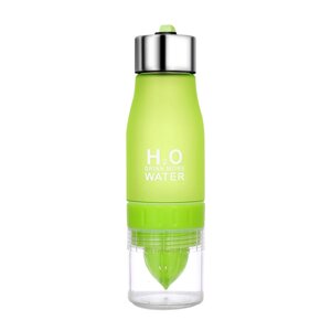 Спортивний пляшка-соковитискач H2O Water bottle Green Зелений