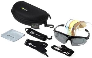 Спортивні окуляри RockBros Polarized UV400 з 5 лінзами Чорний (050411)