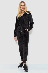 Спортивный костюм женский велюровый черный 244R20304 Ager XL-XXL