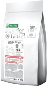 Сухий беззерновий корм для цуценят Nature's Protection Superior Care White Dogs Grain Free Starter All Breeds 17 кг