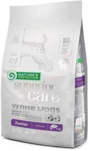 Сухий беззерновий корм для юніорів Nature's Protection Superior Care White Dogs Grain Free Junior All Breeds 10 кг