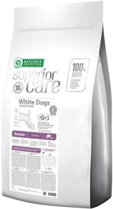 Сухий беззерновий корм для юніорів Nature's Protection Superior Care White Dogs Grain Free Junior All Breeds 17 кг